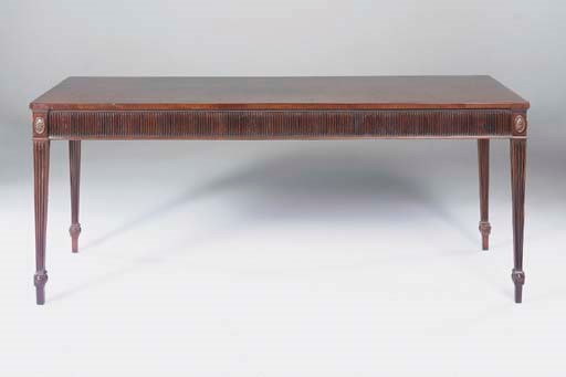 A GEORGE III MAHOGANY SERVING-TABLE