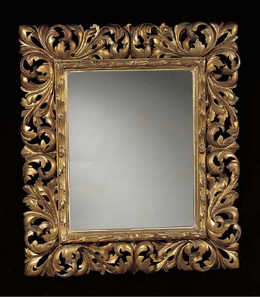 An Italian giltwood mirror