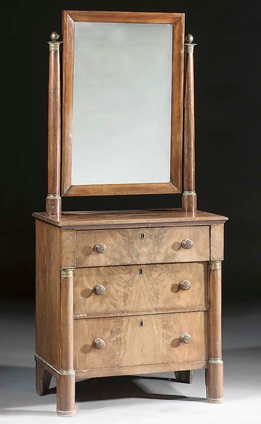 A Dutch mahogany dressing-table
