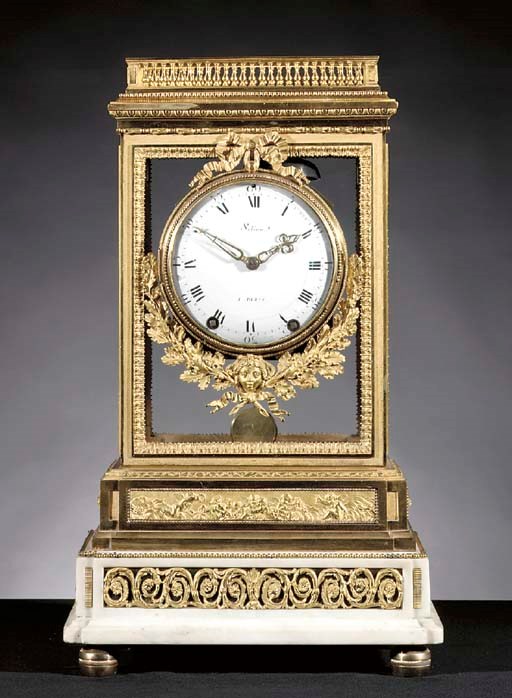 A French ormolu striking mantel clock