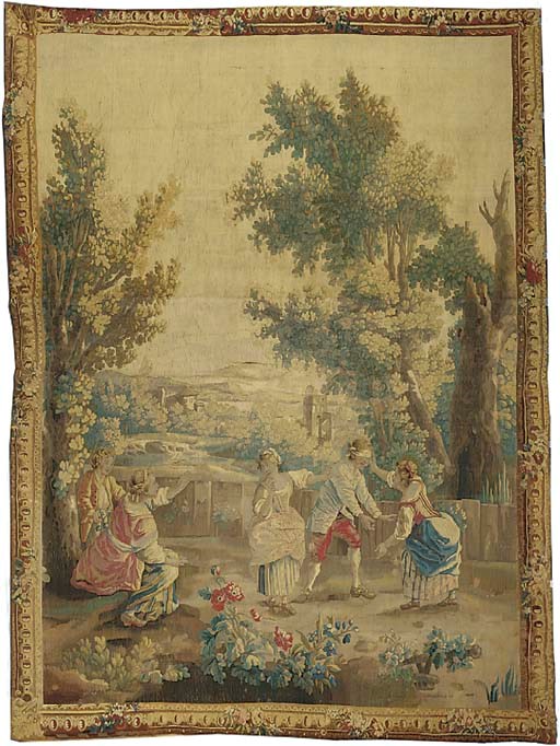 An Aubusson pastoral tapestry