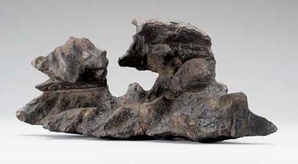 A DARK GREY LINGBI SCHOLAR'S ROCK