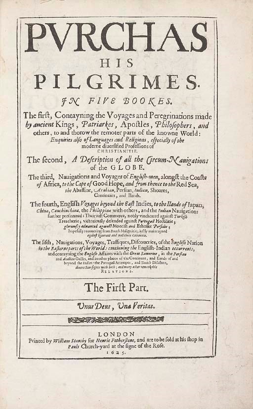 SAMUEL PURCHAS (c.1575-1626)