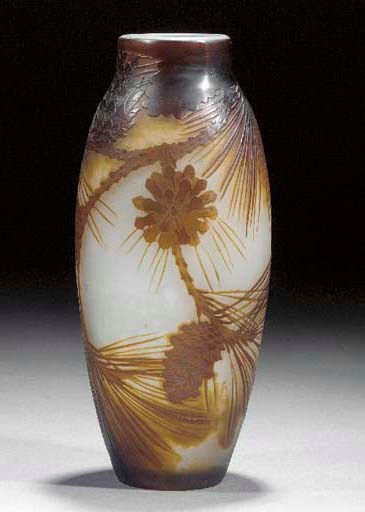 A Gallé cameo glass vase