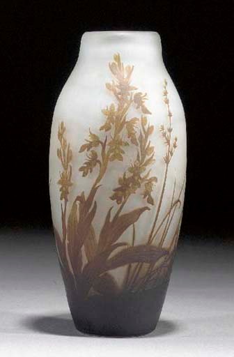 A Gallé cameo glass vase