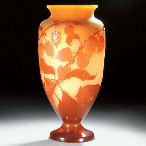 A Gallé cameo glass vase