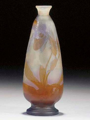A Gallé cameo glass vase