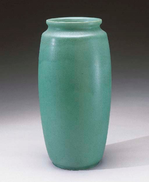 AN EARTHENWARE VASE