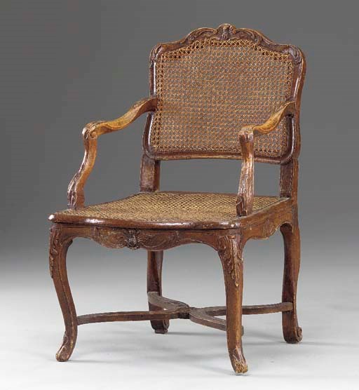 A REGENCE BEECHWOOD FAUTEUIL,