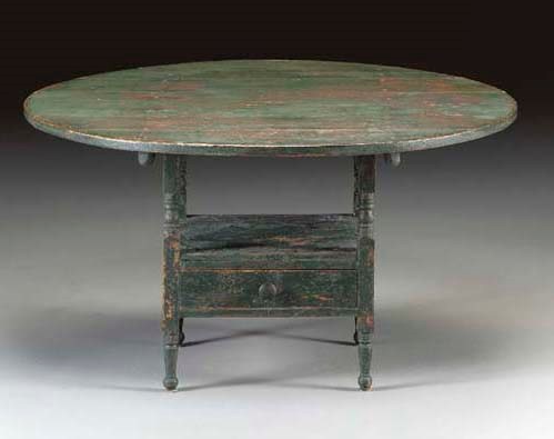 A GREEN-PAINTED CHILD'S CHAIR TABLE