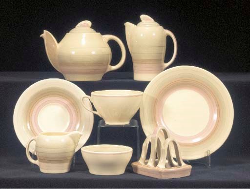 A Crown Works part 'Kestrel' breakfast set