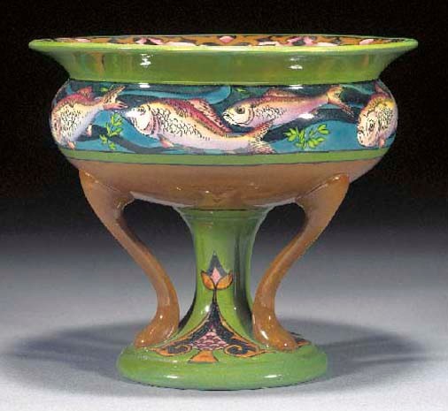 A Foley Intarsio pedestal bowl