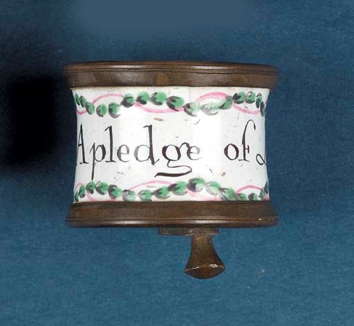 An enamelled tape measure