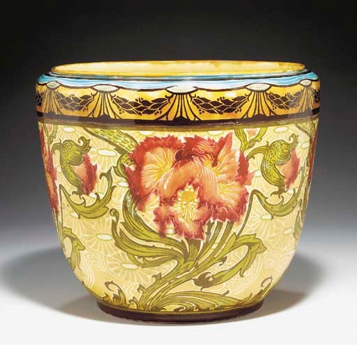 A MINTONS ART NOUVEAU CERAMIC JARDINIÈRE
