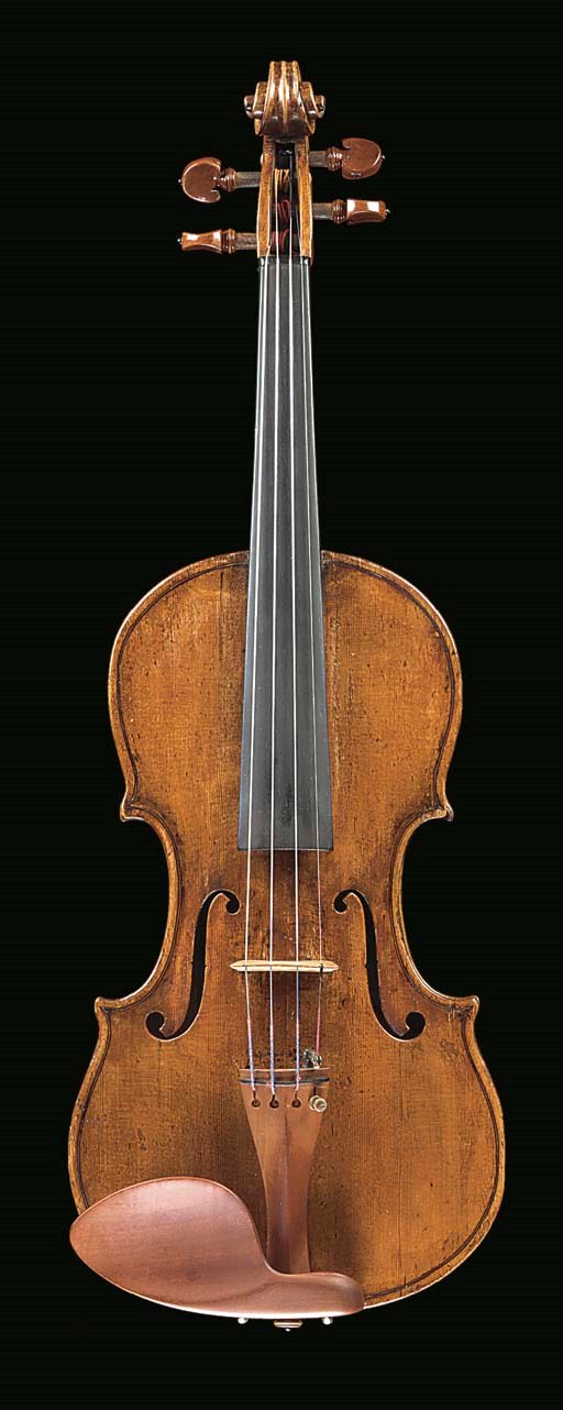 An interesting violin, c.1800, labelled Thomas Balestrieri Cremonensis, Fecit Mantuæ Anno 17**, the two-piece back of faint horizontal medium curl, the ribs similar, the head plain, the table of fine to medium grain, the length of back 13 15/16in. (354mm), in case 	 (2)
