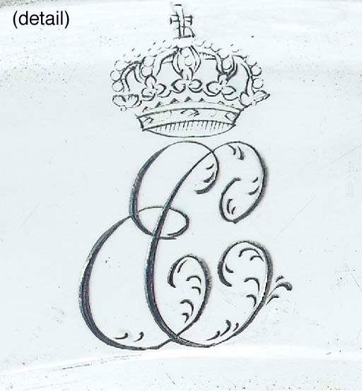 A German silver dinner-plate