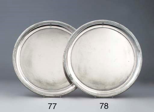 A German silver salver