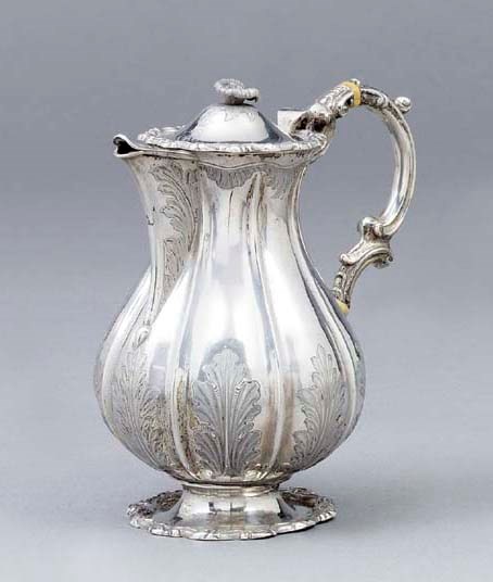 A German silver hot-water jug