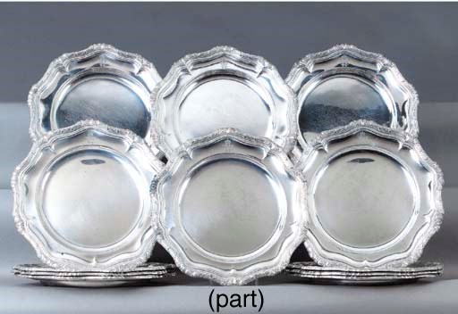 A German silver dinner-service