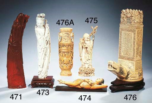 Two horn figures of Shoulao