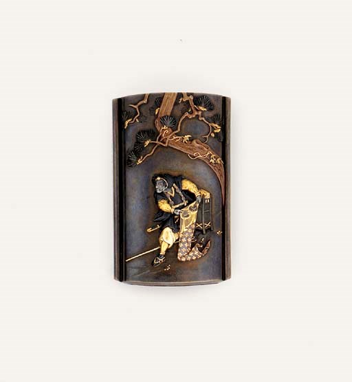 A Two-Case Metal Sheath Inro [Medicine Case]