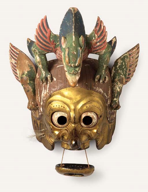 A Gigaku Mask of Raryo-o