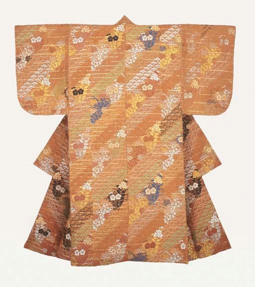 A Karaori Robe of Brocaded Silk for No Performance