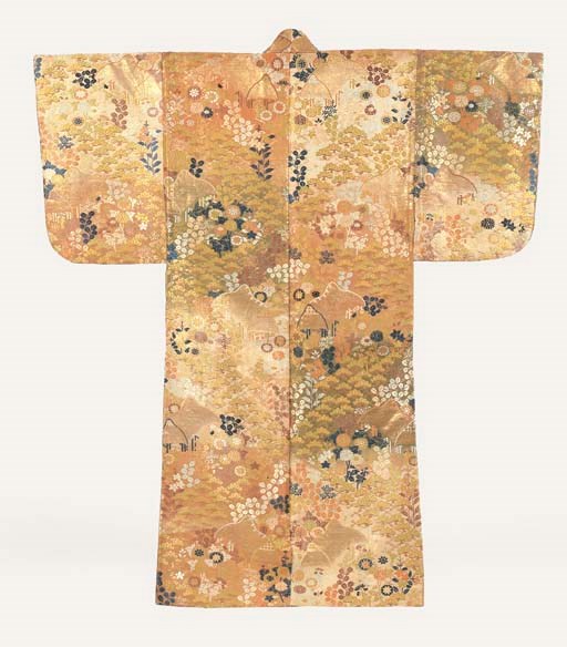A Karaori Robe of Brocaded Silk for No Performance