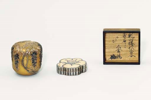 A Natsume [Tea-Caddy] and A Kenzan-Style Kogo [Incense-Box]