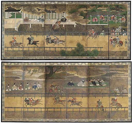 An Impressive Pair of Horse-Racing Screens