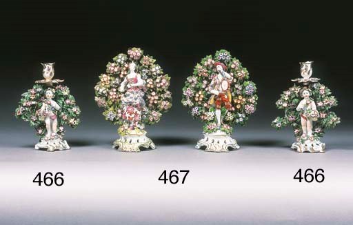 Two Bow figures of musicians