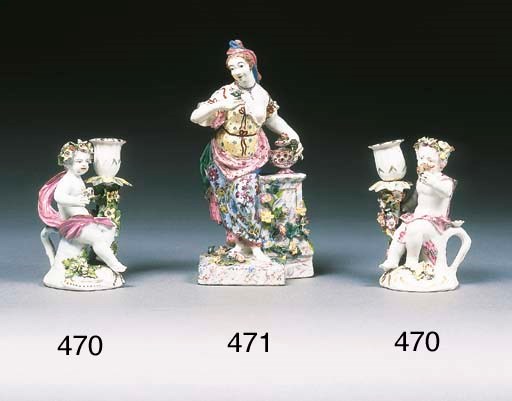 A Bow figure of Flora