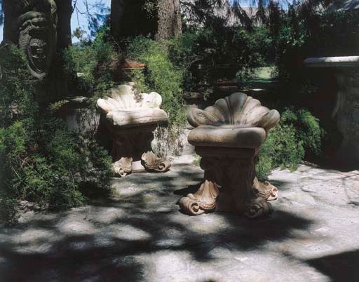A pair of Continental stoneware garden seats