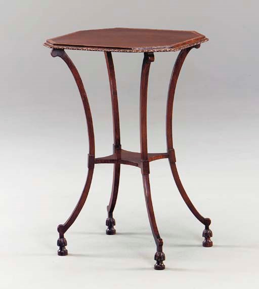 A GEORGE III MAHOGANY OCCASIONAL TABLE,