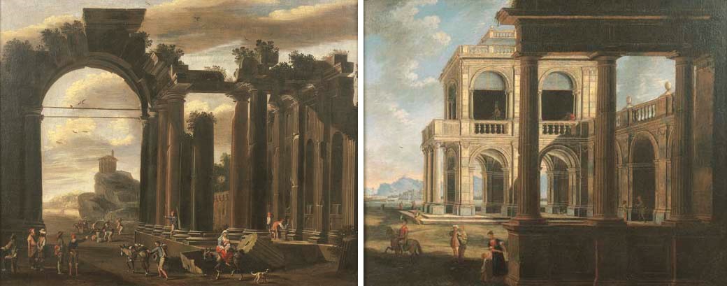 Viviano Codazzi (Bergamo ca. 1604 - Roma 1670) e attribuito a Vicente Giner (attivo in Italia ca. 1660-1680)