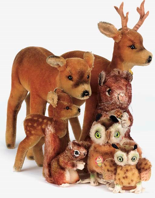 Steiff woodland animals