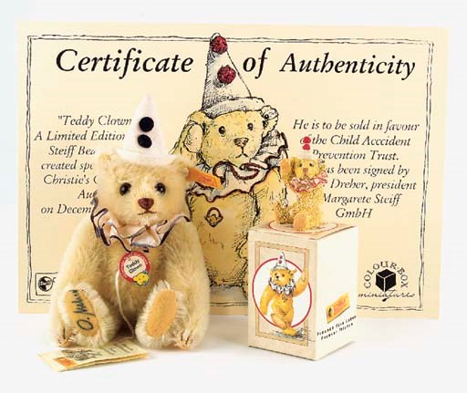 A rare Steiff Limited Edition 1 of 1 Teddy Clown