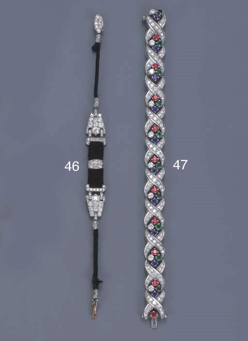 A BELLE EPOQUE DIAMOND BRACELET, BY CARTIER