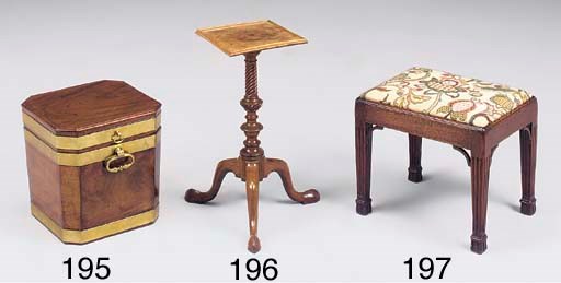 A George III mahogany stool