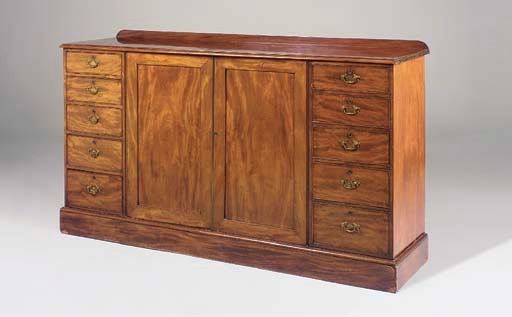 A William IV mahogany gentlemans press