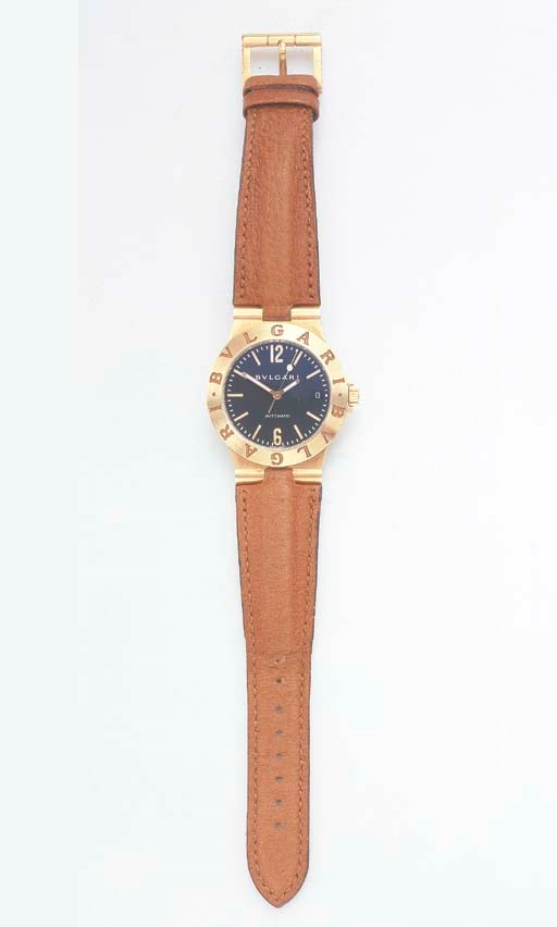 A GOLD WRISTWATCH, BY BULGARI