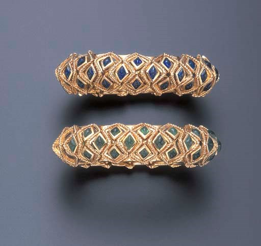 A PAIR OF MULTI-GEM BRACELETS, BY SABBADINI