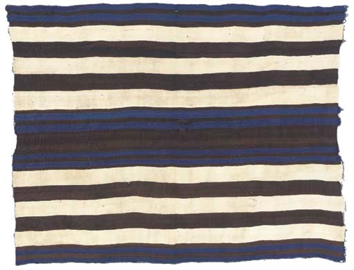 AN EARLY CLASSIC NAVAJO CHIEF'S WEARING BLANKET