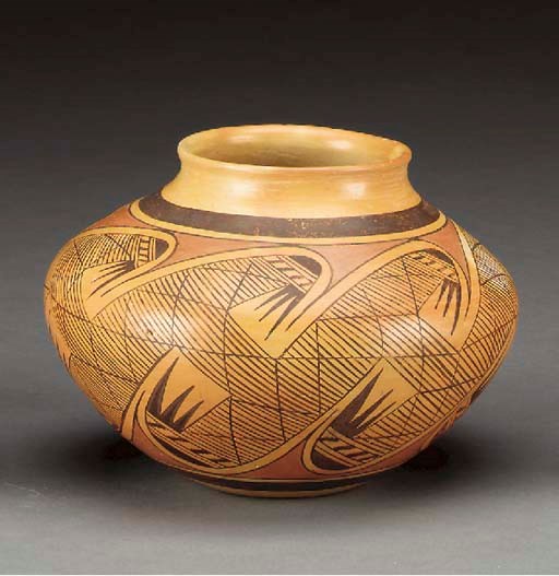 A HOPI POLYCHROME JAR