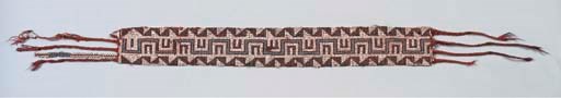 AN EASTERN WOODLANDS BEADED SASH