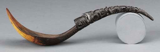 A HAIDA MOUNTAIN GOAT HORN SPOON