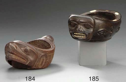 A HAIDA WOOD FOOD BOWL