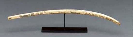 AN ESKIMO IVORY BOW DRILL**