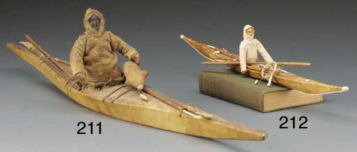 AN ESKIMO MODEL KAYAK