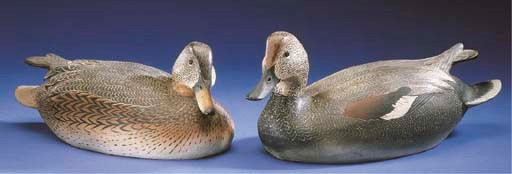 A PAIR OF GADWALLS